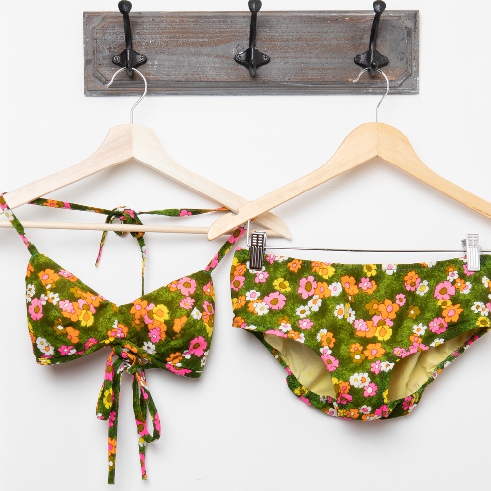 Rare Vintage Psychedelic Bikini 1960 S/M